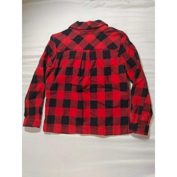 J CREW XXS PREOWNED WOMENS FLANNEL SHIRT RED AND BLACK - Picture 4 of 4